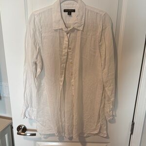 Tommy Bahama White Button-Down Blouse/Cover Up